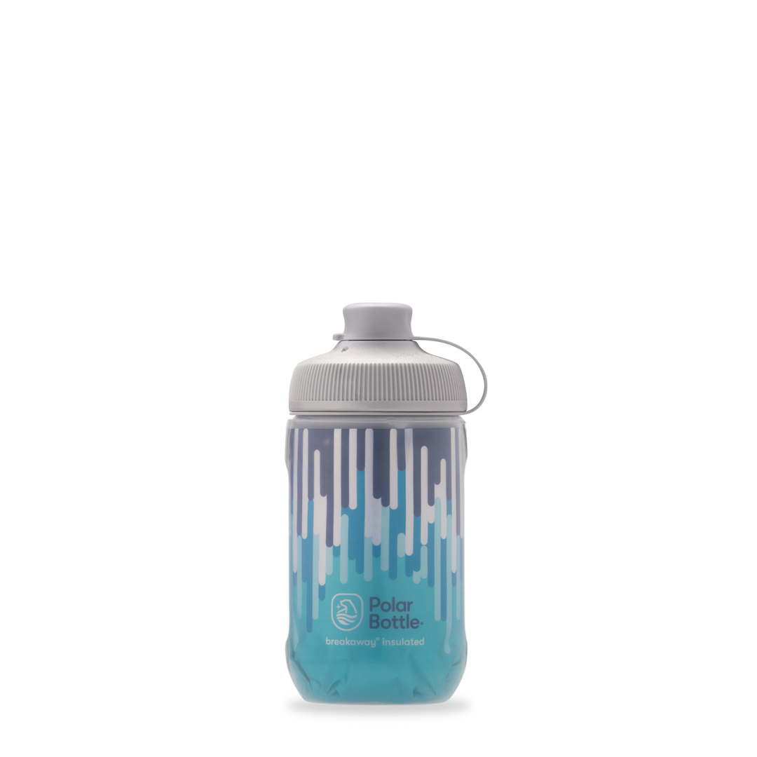 100 Bulk Pack 20 Ounce Water Bottles - White Bottle With Blue Lids USA Made