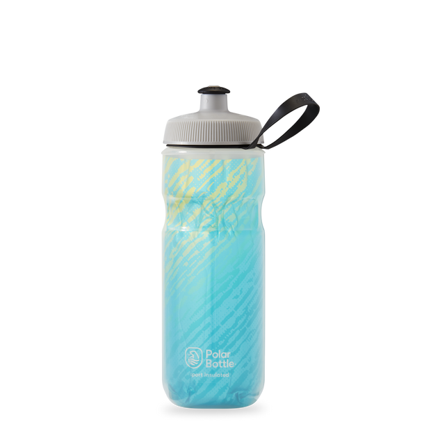 Polar Bottle 24 oz Sport Insulated Clean Cover Bottle 2-Pack Contender  Blue/Silver