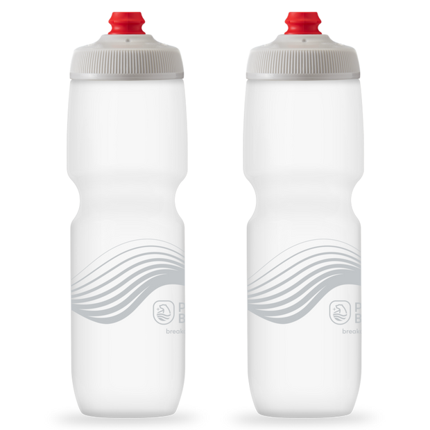 30 oz Breakaway® Water Bottle Wave Ivory/Silver by Polar Bottle